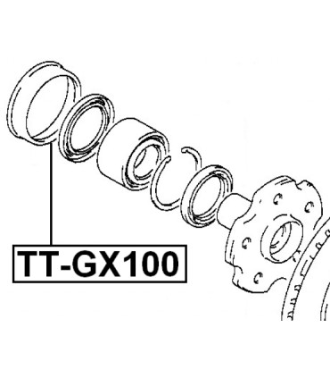 Aparatoare praf rulment Toyota Supra 42451-50010 Febest TT-GX100